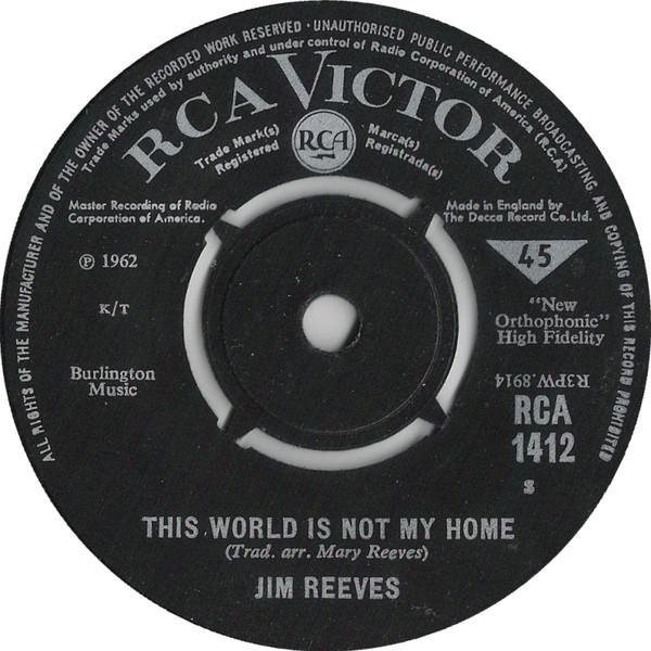 

Пластинка 7 дюймов ДЖИМ РИВС This World Is Not My Home RCA1412 RCA Victor 1965 Великобритания Поп Б/у