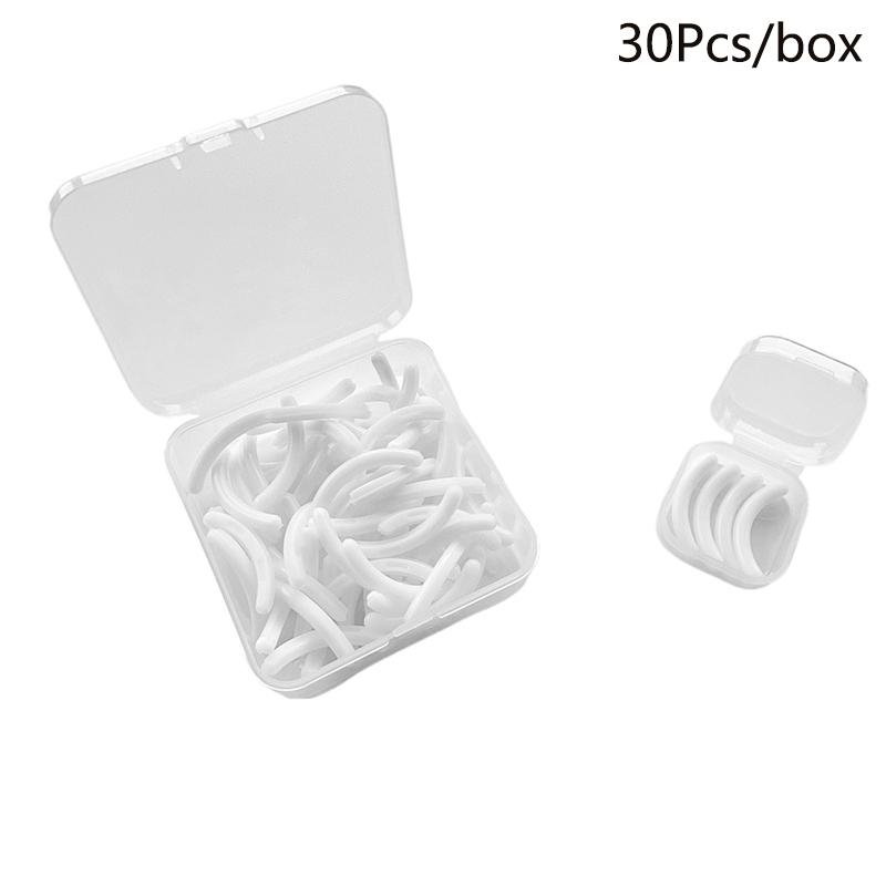 Colored Eyelashes Curler Replace Rubber 30Pcs/Box Black White Blue Elastic Eyelash Curler Replacement Rubber Strips Accessories