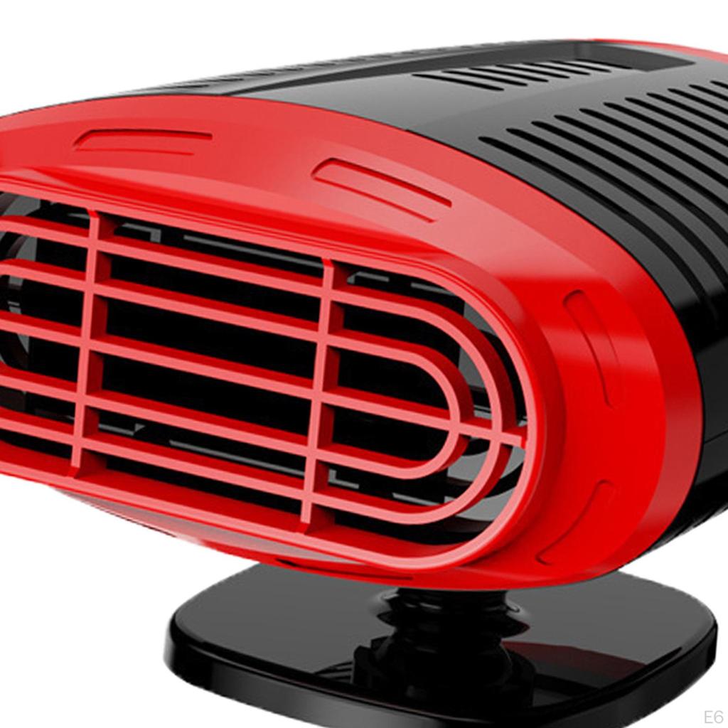Car Heater Rotatable Strong Wind RV Demister Defroster Cigarette Lighter, Fast Heating, 1.5M Cable