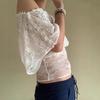 2026 Spring/Summer Asymmetrical Off-shoulder T-shirt for American Spicy Girl