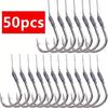 5 Packs/50 Hooks Fish Hook Tied Good Strong Horse Line Double Hook Pair Hook Fish Hook Fishing Gear Accessories Sub-line Hooks Sub-line Double Hooks
