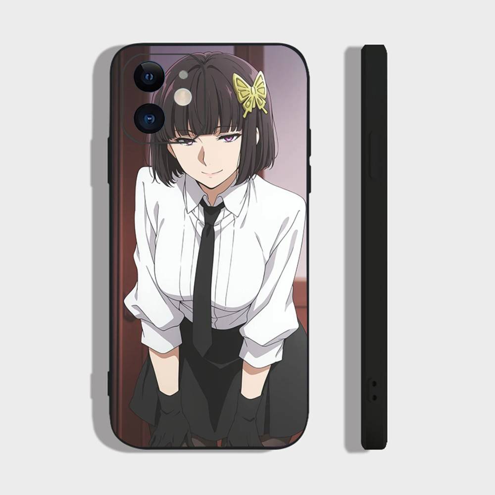 

Akiko Yosano Anime B-Bungou Stray Dogs Phone Case For IPhone 17 Air 16 15 14 13 Pro Max 11 12 Black Silicone Cover IPHONE 15PLUS