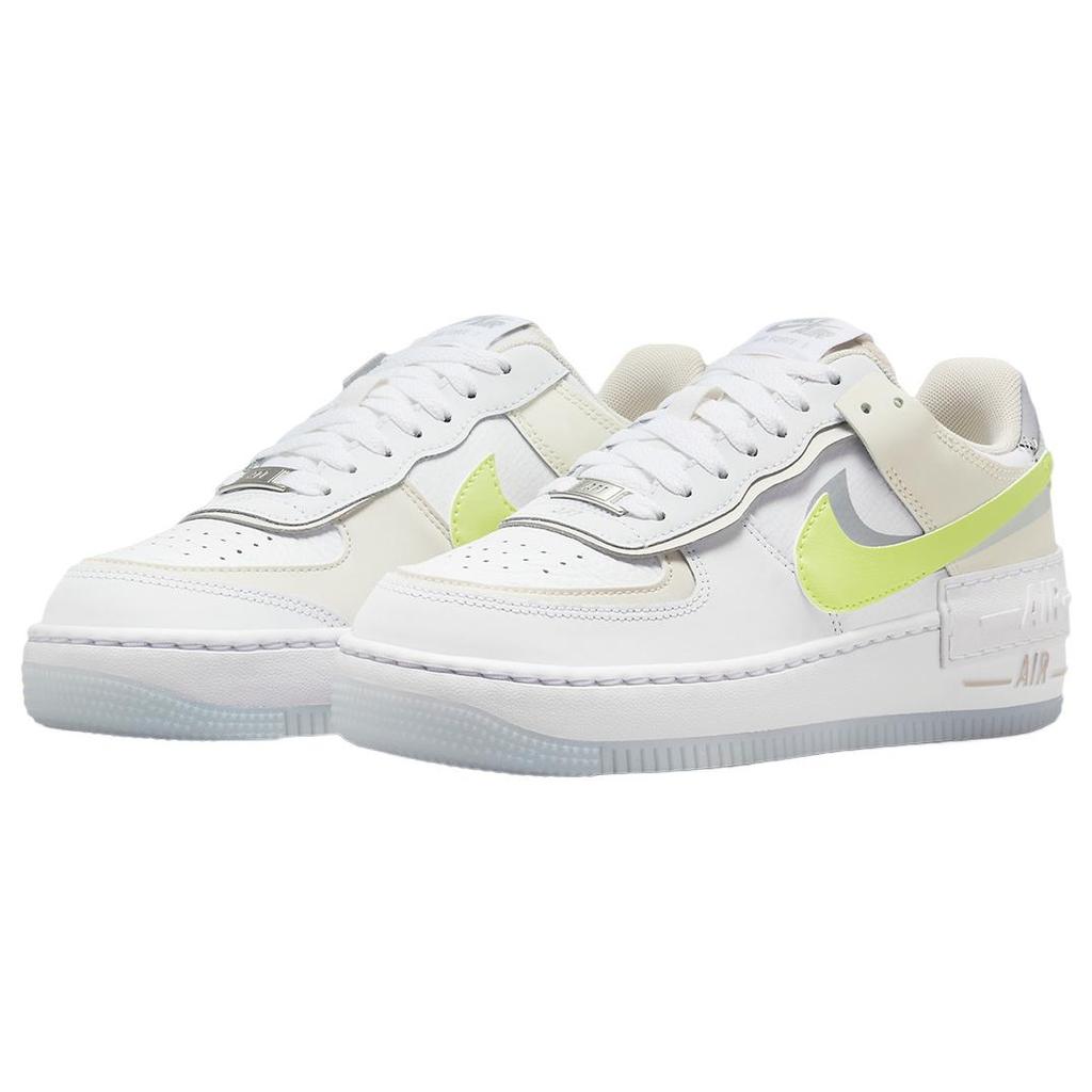 New Nike Air Force 1 Shadow Neon/Yellow Swooshes Women's FB7582-100