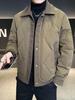 Men's Winter Lightweight Trendy Korean-Style Casual Down Jacket with Shirt Collar.