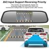 Universal Car Rearview Mirror Display HD Video Auto Parking Monitor TFT LCD Color Monitor 4.3 Inch Rearview