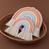 Weaving Ornaments Nordic Kid Rooms Wall Hanging Rainbow Shaped 2 Sizes To Choose