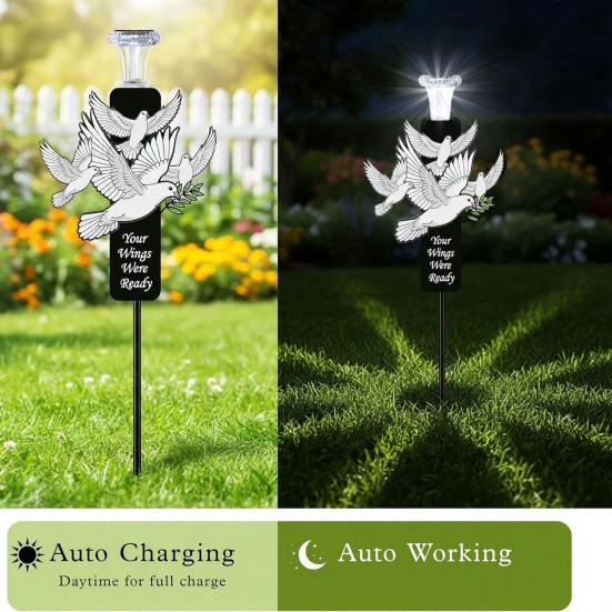 Solar-Gartenleuchten & Kräuter-Pflanzstecker - Wasserdichte schwarze Staket-Etiketten mit LED für die Außendekoration