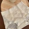 Damen Sommer Reiner Spitzenjacquard Blasennetz Wickel Hüfte Haut 10A Antibakterischer Schritt Taille Dreieck Slips