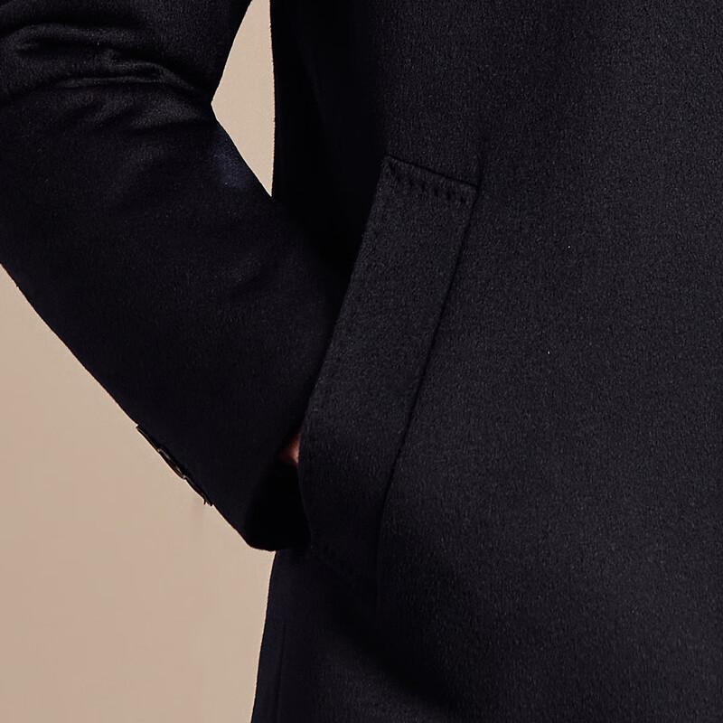 Men's 100% Cashmere Down Coat with Detachable Liner
