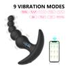 Vibration Anal Plug Wireless APP Remote Control Silicone Bead Pulling 9 Vibration Modes Anal Butt Couple Sex Products Sex Toy
