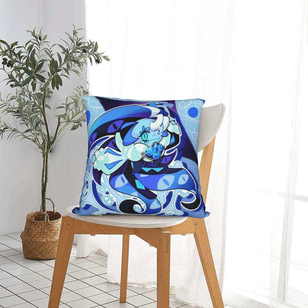 Shadow Milk Cookie Pillowcase Polyester Cushion Cover Decoration Cookie Run Kingdom Throw Pillow Case Cover Seater Zipper 18'