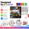 Fabric Markers Textile Paint Pens Waterproof Clothing Markers Set for T-Shirts Clothes DIY Crafts