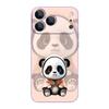 Für iPhone 17 Pro Max Hülle Orange Mantel Panda Muster Weiches Silikon Lanyard Hülle Für iPhone 16 Pro Max Hülle iPhone 15 14 13 12 11 16E Air
