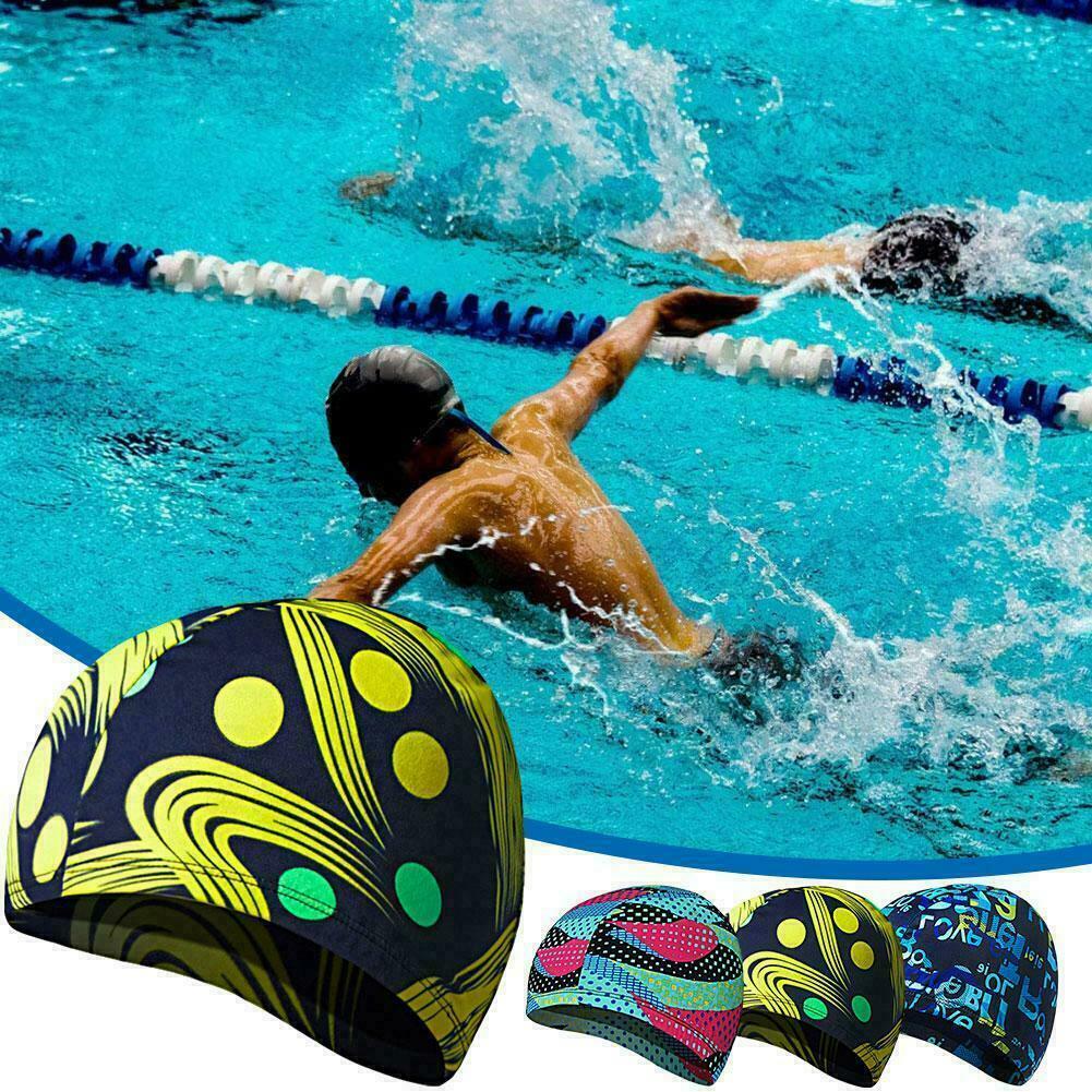 Buy Swimming Caps Adults Waterproof Stretchable Ears Protection Hat
