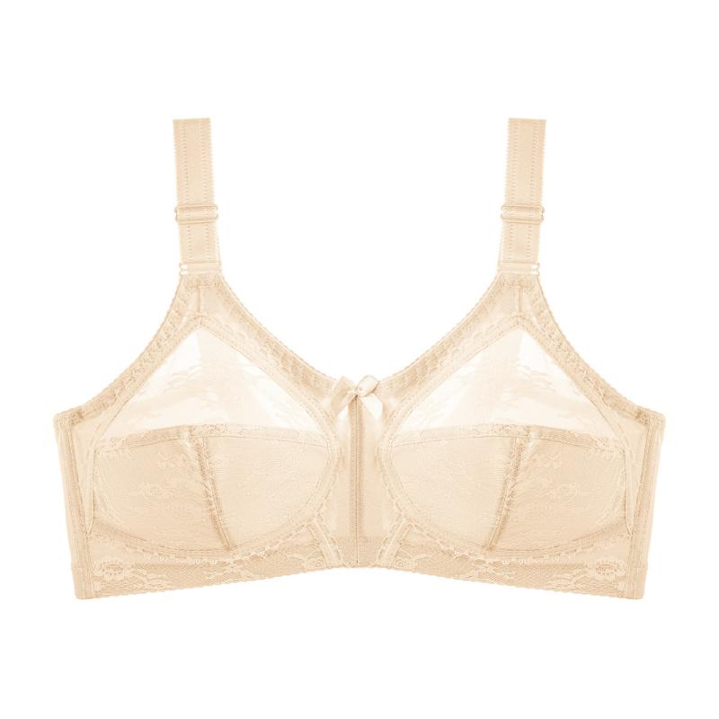 Full Cup Ultratenká velká podprsenka bez houbičky Transparentní sexy krajkové dámské spodní prádlo