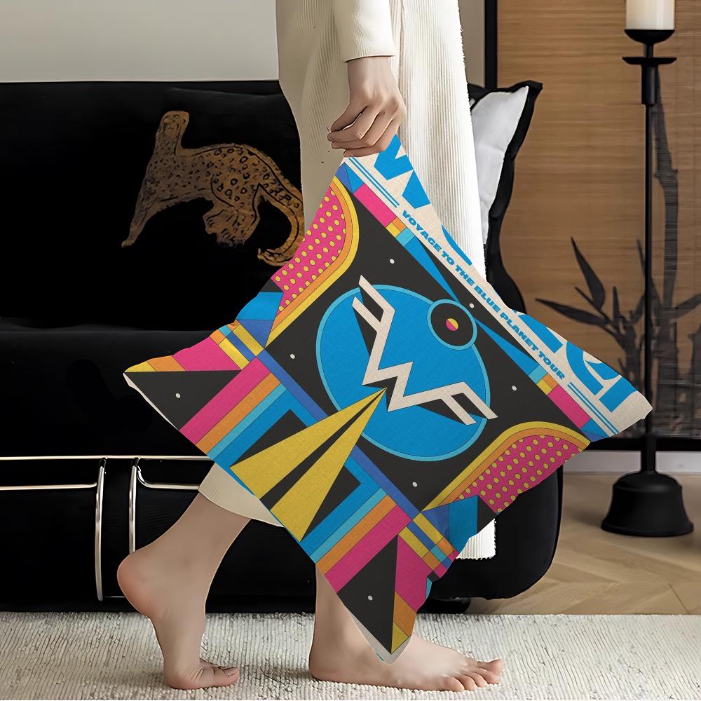 W-Weezer Band pillow cover sofa cushion cover home room decoration children gift