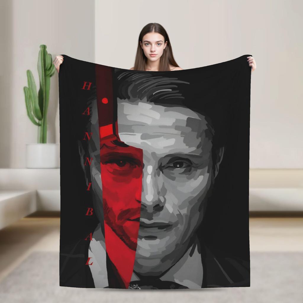 Mads Mikkelsen Super Warm Blanket Camping Plush Bedding Throws Street Trend Home Decor Flannel Bedspread Sofa Bed Cover