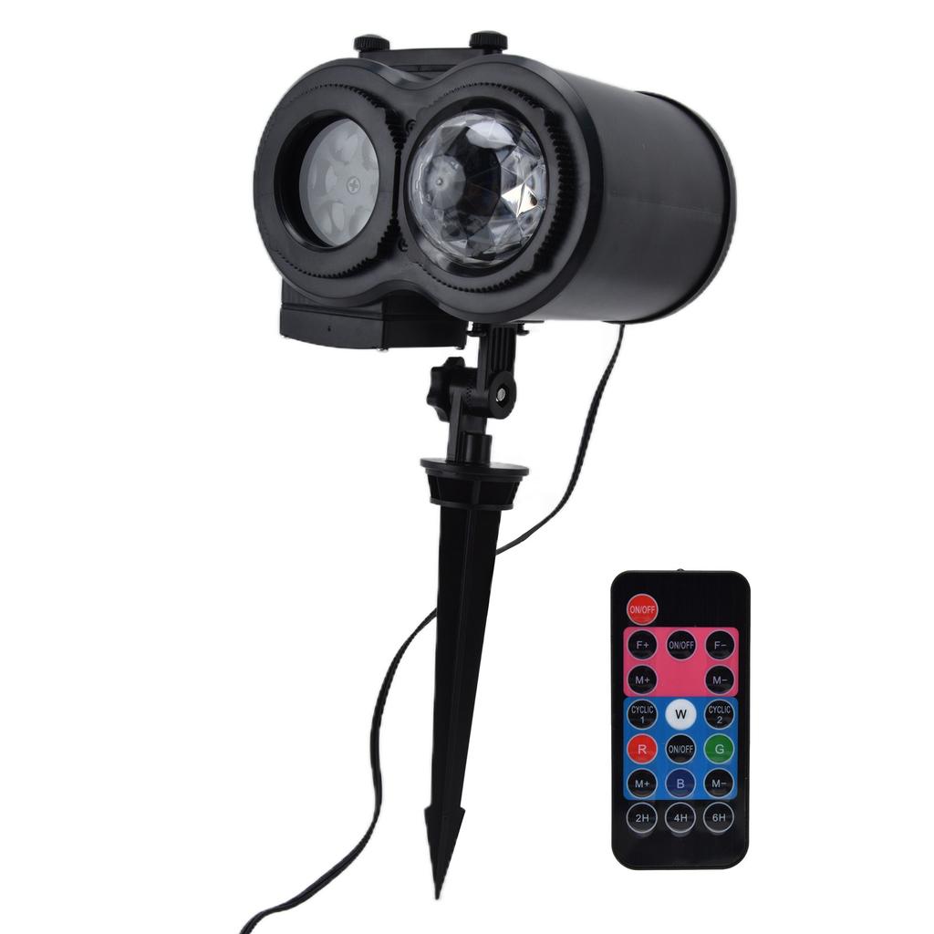 LED Projector Light Remote Projection Lamp Landscape Light with 12 Slides for Outdoor Indoor Decor