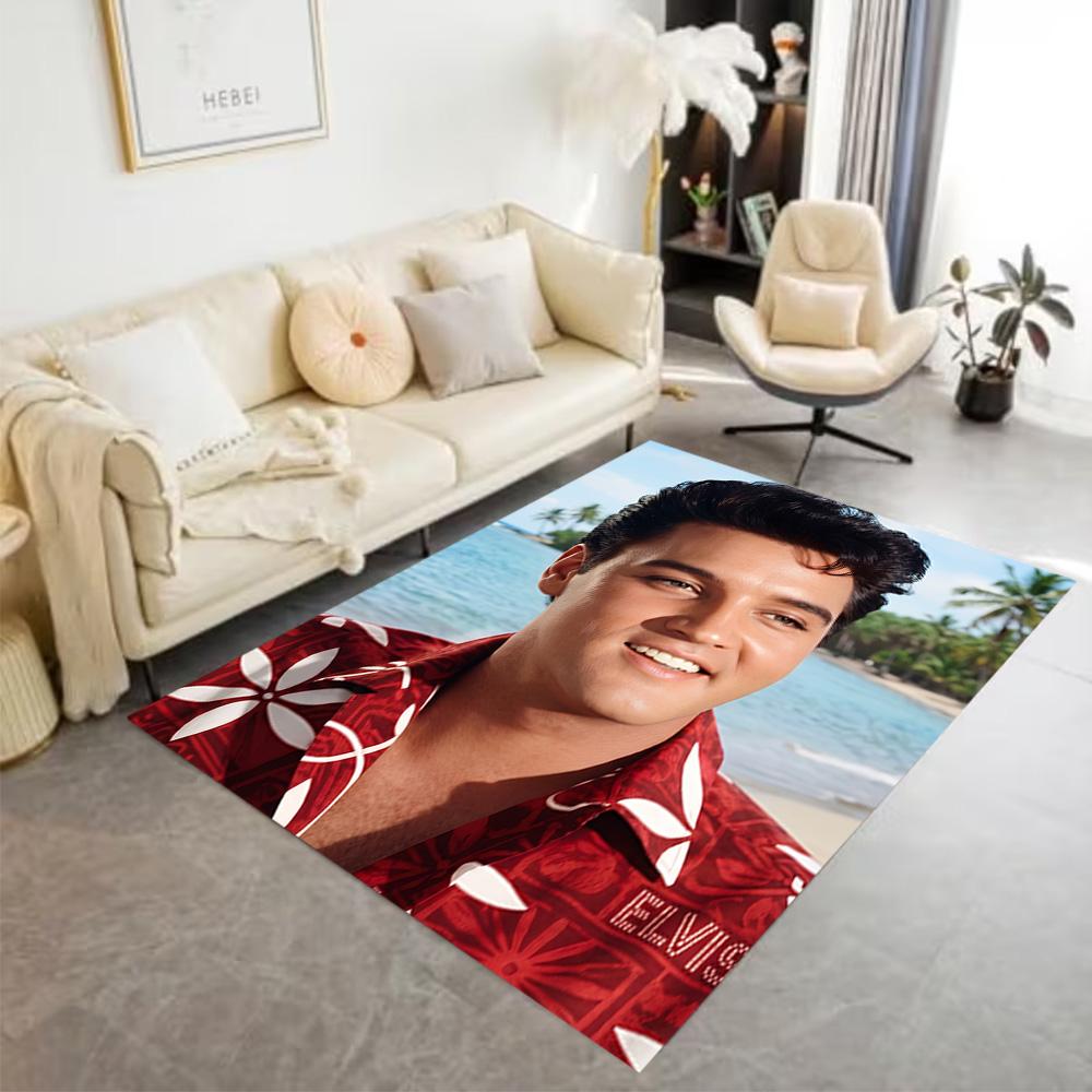 Elvis Presley: Rock Roll Floor Mat Suitable for Decorate room Entryway Dining Room Outdoor Anti-slip Rug Office home decor Perfect Gift for Women/Men