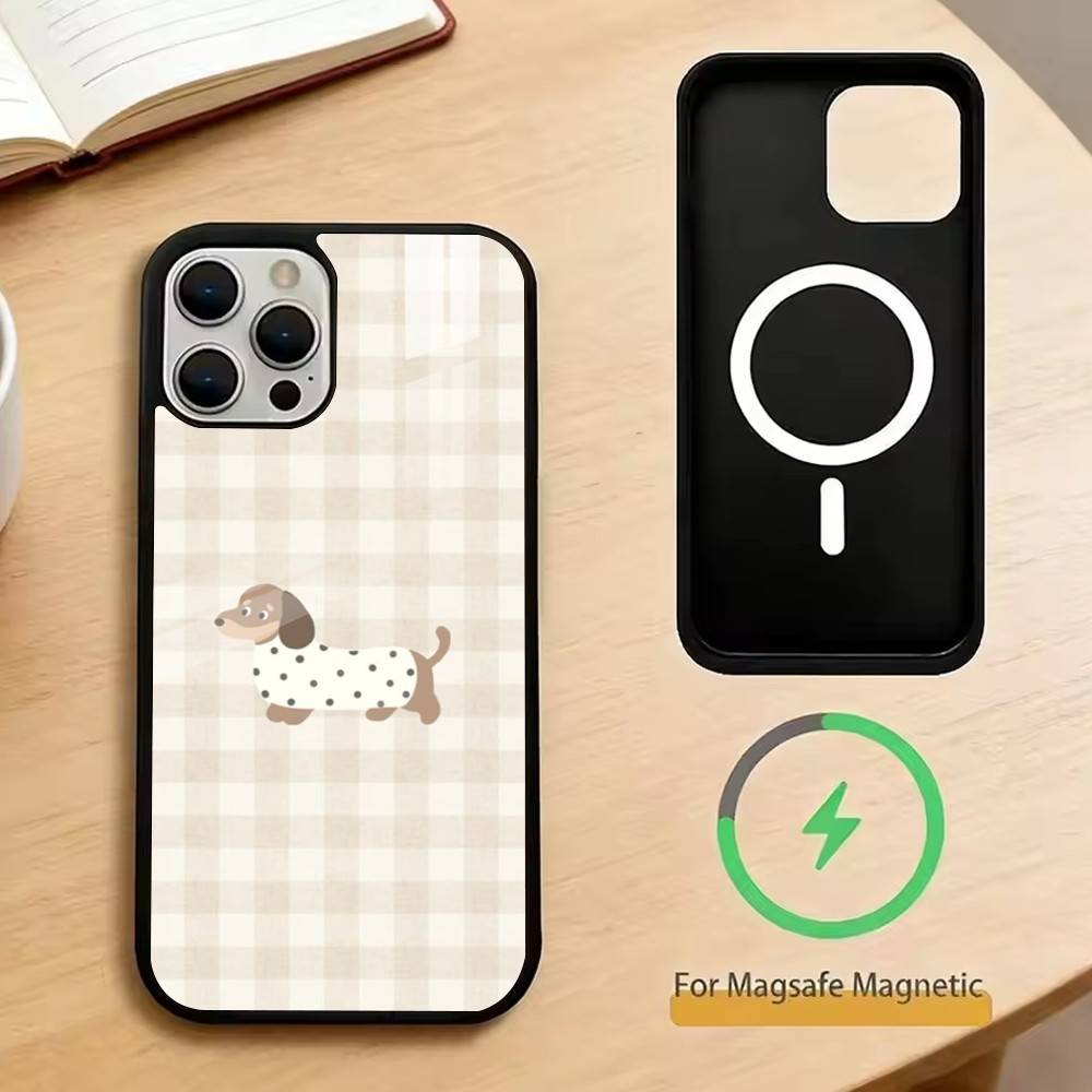 Sausage Dog   Phone Case For iPhone17,16,15,14,13,12,11 Plus,Pro Magnetic For Magsafe Wireless Charging iPhone17Promax