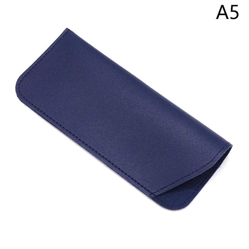 Simple Soft Leather Sunglasses Bag For Women Men Waterproof Reading Glasses Case Dust Storage Bag Eyewear Pocket Accessory