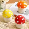 Cute Mushroom Toothpick Holder Ceramic Floss Box Desktop Decoration