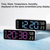 Digital Clock LED Electronic Alarm Clock, Date, Time, Week, Temperature, And Humidity Display, Modern Desk And Wall Clock