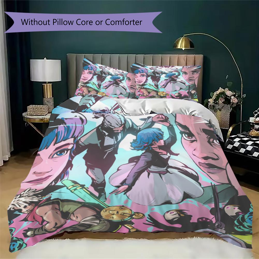 Arcane Season Pattern Bedding,Quilt Set Quilt Cover Pillowcase Home Birthday Gift (1*duvet cover+2*pillowcase,without core)XSJT0917103