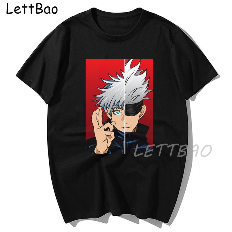 Japanese Anime Satoru Gojo T Shirt Women Kawaii Summer Tops Jujutsu Kaisen Manga Graphic