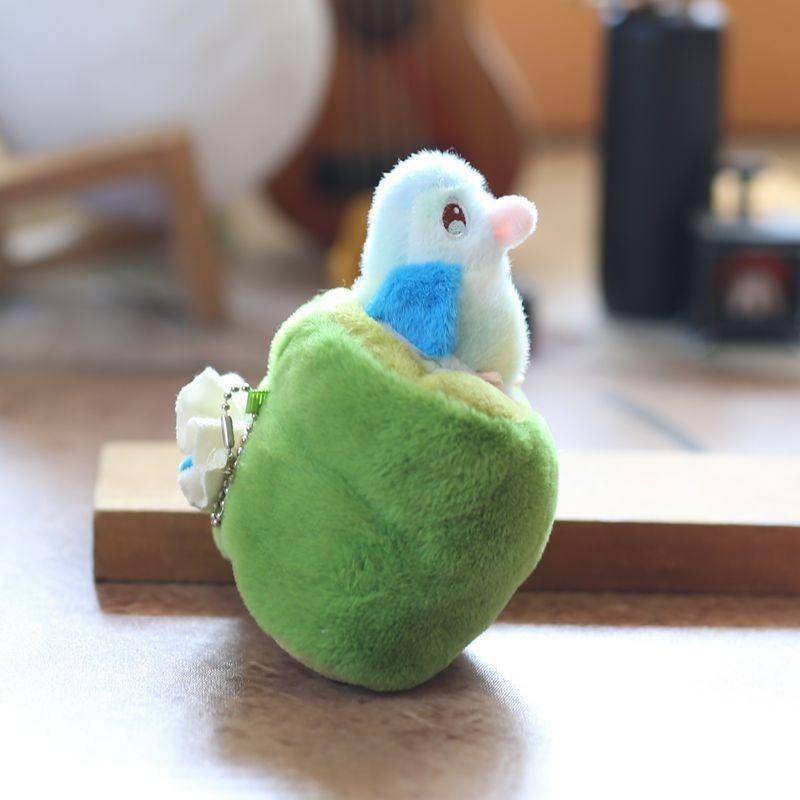 Bird Cuter Plush Pendant  Pp Cotton Filled Cartoon Bird Nest Toy For Kids Girls