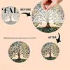 Acrylic Window Sun Catcher Tree of Life Round Hanging Sign, Stained Glass Suncatcher Ornament Decoration, Wall for Indoor Outdoor Decorative Pendant