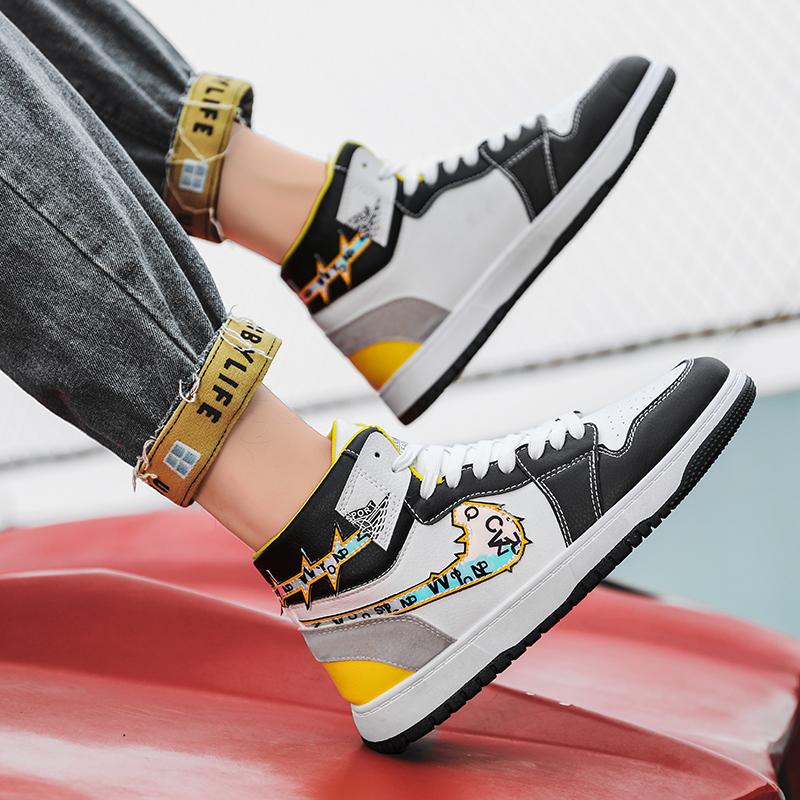 Goedkope Fashion Men Shoes High-top Basketball Shoes Casual Women Shoes  Couple Shoes kopen — gratis levering, eerlijke reviews met foto's — Joom