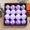 16pcs Shatterproof Electroplated Hanging Balls 6cm Merry Christmas Decor  Holiday Festive