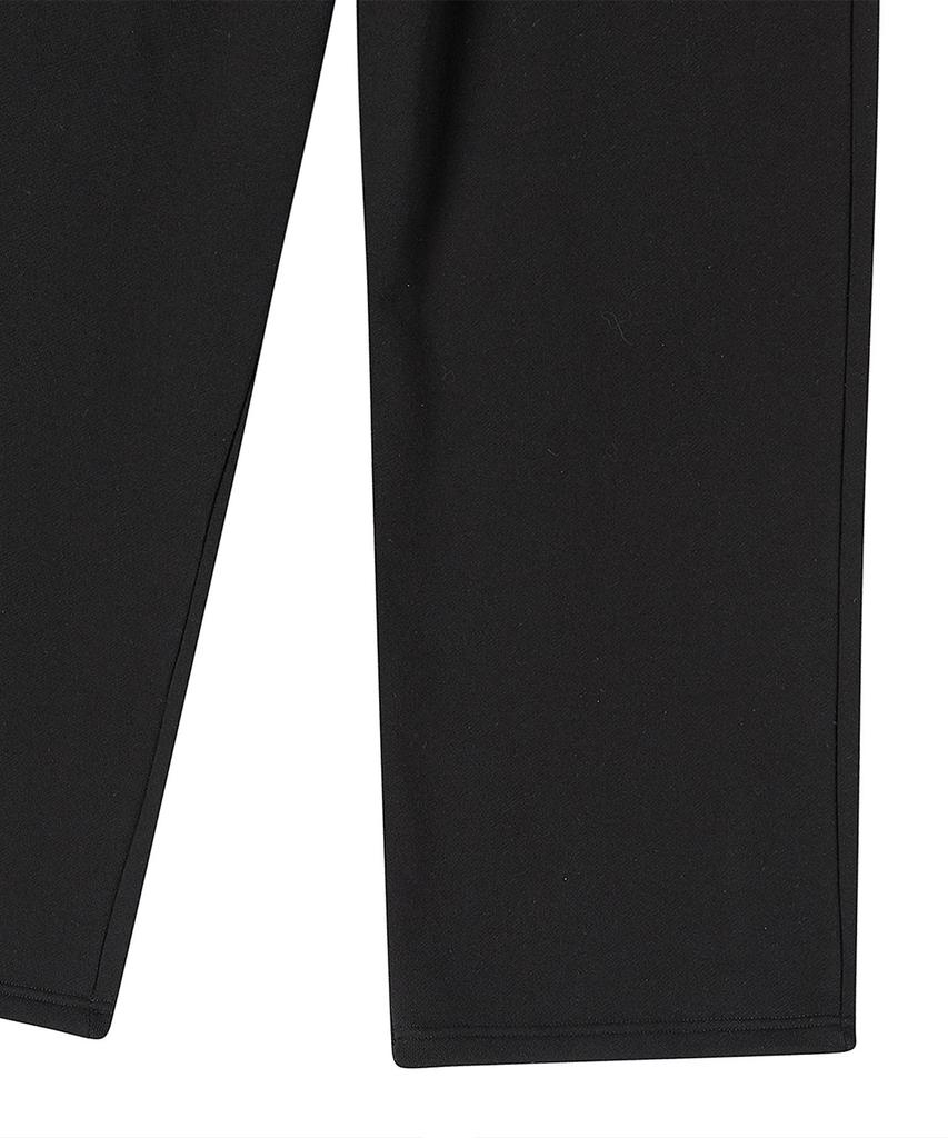 BEYOND CLOSET Nomantic Heavyweight Jersey Pants With Unique Pocket Detail Black