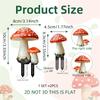 Weather Resistant Mushroom Landscape Stakes Garden Ornaments Suitable For Garden Enthusiasts Projects Indoor Outdoor Use