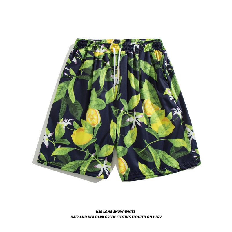 Couples' Quick-Dry Beach Shorts: Loose, Large Size, 5-Point Trunks for Seaside Vacations & Hot Springs