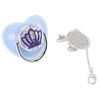 Sucette pour bébé Couronne Strass Silicone Souple Sans BPA Sucette Bébé Sûre Taille M