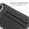 Universal Fit Sunglasses Holder PU Leather Car Sun Visor Organizer  Interior Accessories