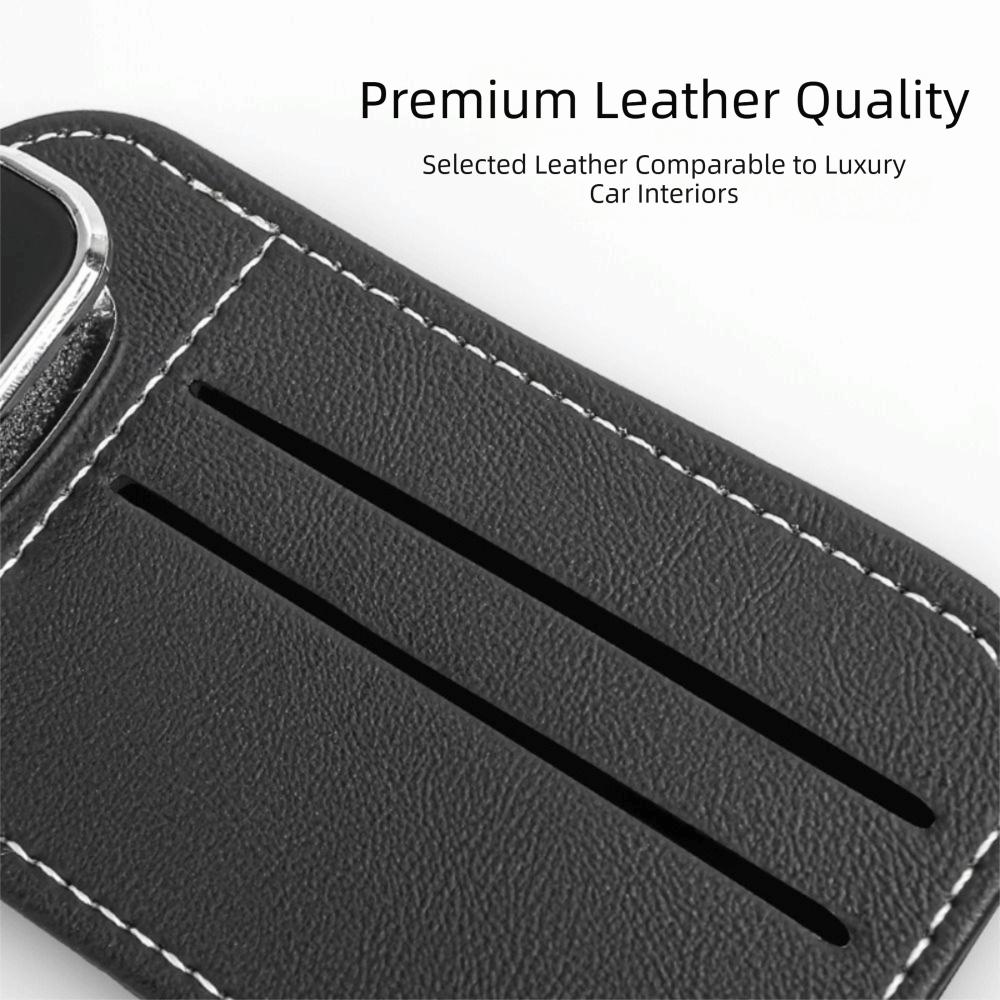 Universal Fit Sunglasses Holder PU Leather Car Sun Visor Organizer  Interior Accessories