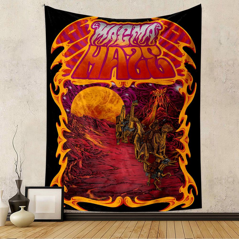 Magma Hag Tapestry Wall Hanging, Dark Fantasy Creature Art, Gothic Wall Decor for Bedroom Living Room Dorm