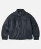 Frizmworks Destroyed Cowhide Leather Jacket _ Washed Navy