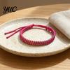 Cavigliere Intrecciate Minimaliste Bracciale da Surfista, Braccialetti Colorati Regolabili Fatti a Mano per Amicizia Donna Boho Polso Uomo Cavo in Poliestere Resistente Polso