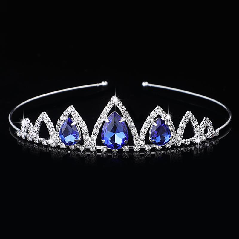 Rhinestone Crystal Tiara Princess Crown Rhinestone Headband Girls Crowns for Kids Wedding Prom Birthday Party Gift