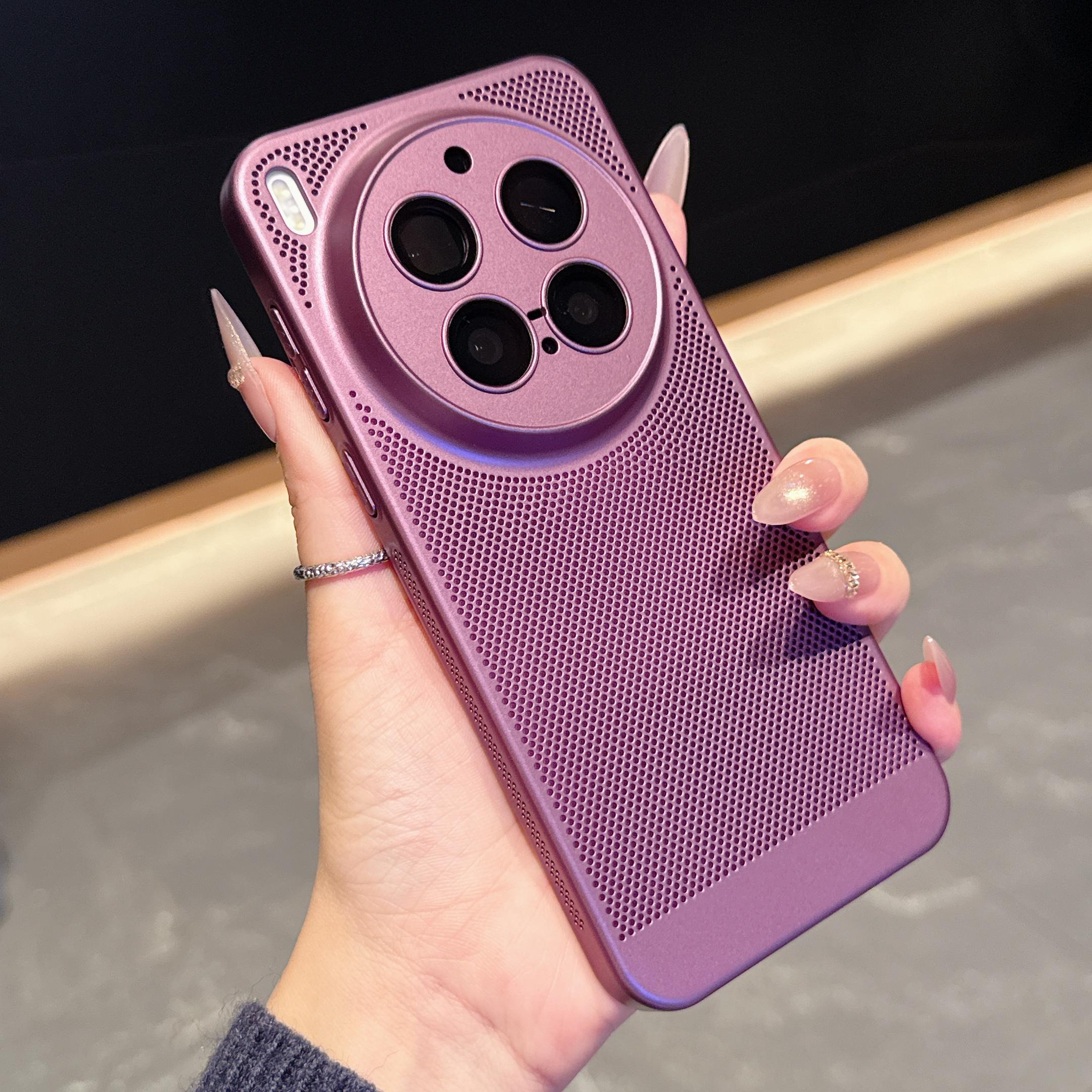

Сетчатый дышащий охлаждающий чехол с рассеиванием тепла для VIVO X300 X200 Pro Mini Ultra X200S X100S Защита стеклянной линзы Матовая поликарбонатная крышка vivo X200 Pro mini винный