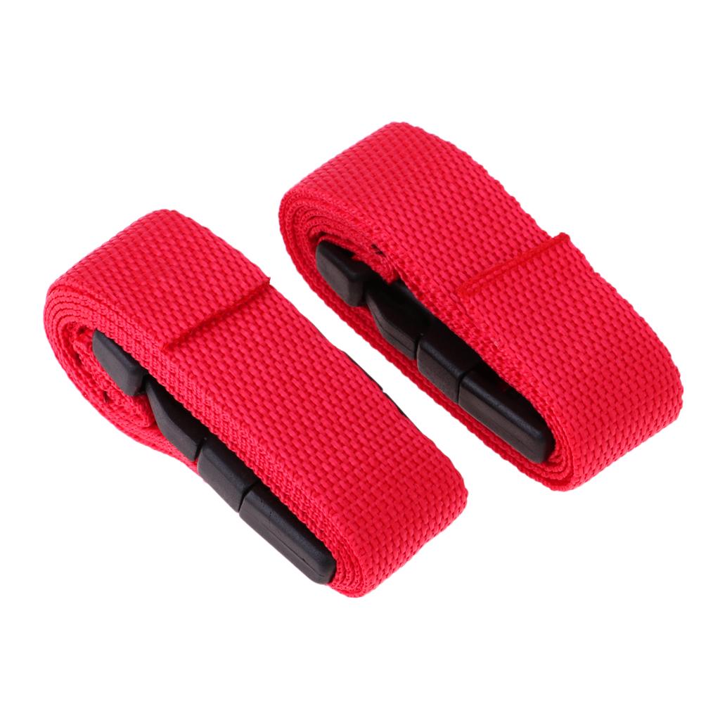 1pair 39.4 Inch* 1 Inch Golf Bag Cart Trolley Webbing Strap Quick Release Strap