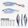 10g 20g Slow Falling Jig Realistic Action Jigging Bait Lure 3D Konosirus Metal Jig  Saltwater