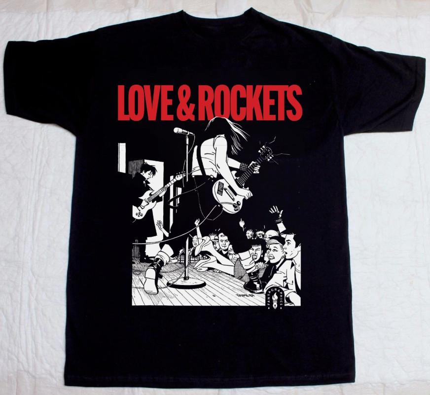 

Rare Love and Rockets Band Cotton Gift For Fan Black S2345XL TShirt Unisex T-Shirt XL