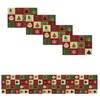 5 Pack Christmas Table Runners, Plaid Christmas Tree Ball and Snowflake Pattern Table Decor for Kitchen, Dining and Coffee Table
