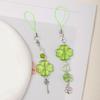 Lucky Grass Mobile Phone Chain Lanyard Beaded Pendant Ccd Camera Pendant Four-leaf Clover Versatile Bag Pendant Small Gift