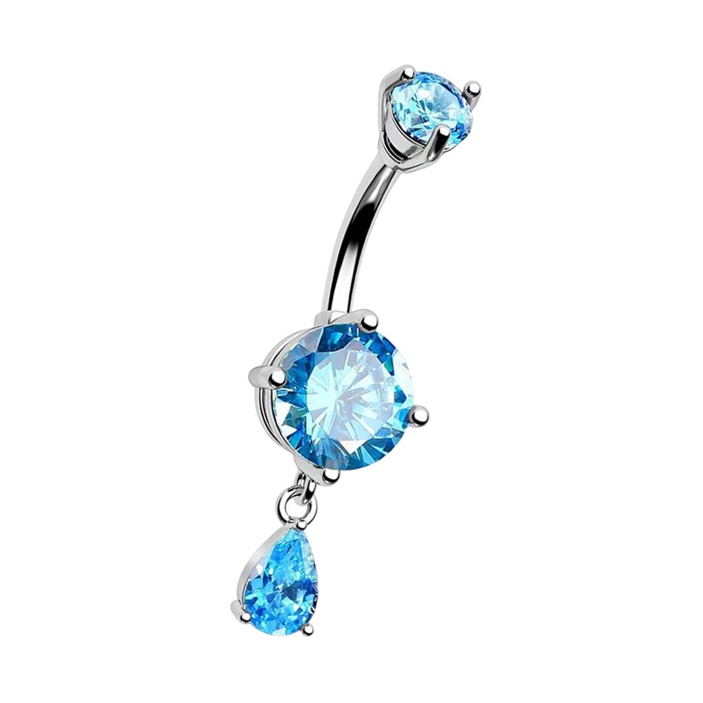 Modern Belly Piercing Jewelry Ergonomic Body Jewelry Multiple Color Option Stainless Steel Texture for Day Night Wear